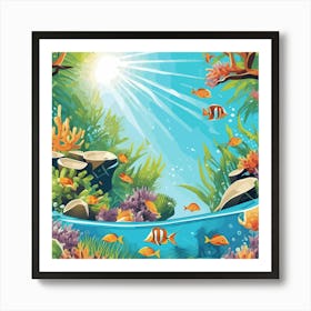 Under The Sea 4 Art Print