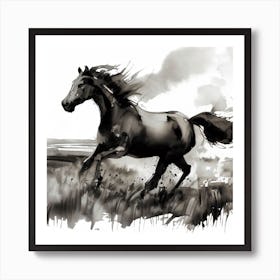 Horse Painting Poster