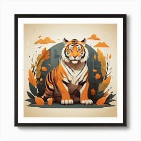 Tiger In The Forest Art Print