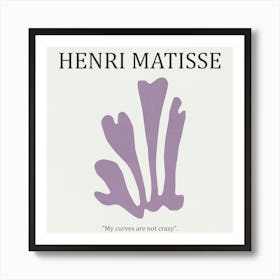 Purple Leaf 01- Henri Matisse Art Print