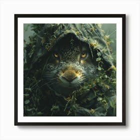 Cat In The Woods 2 Art Print