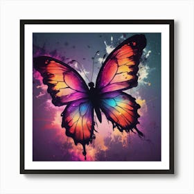 Butterfly Painting 306 Art Print