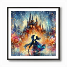 A Beauty And A Beast Dance Art Print