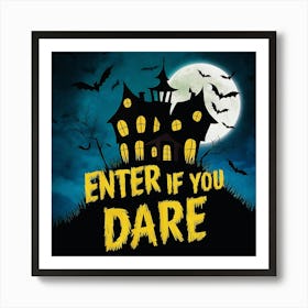 Happy halloween Illustration Spooky Horror devi background5 (7) Art Print