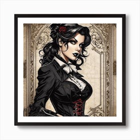 School Noir Art Print