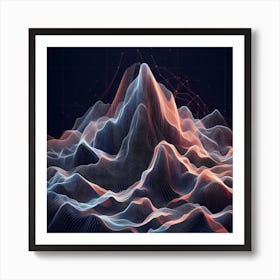 Abstract Wave Pattern Art Print