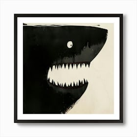 Shabby Shark Art Print