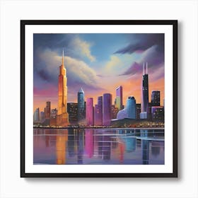 Chicago Skyline Art Print