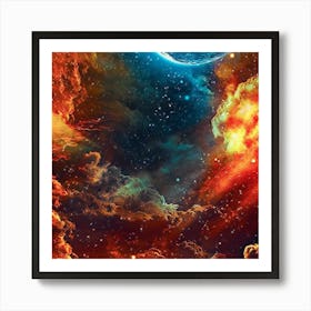 The beauty of space and sky  Art Print