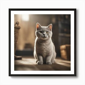 British Shorthair Cat 13 Art Print