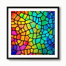 Stained Glass Background 6 Art Print