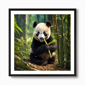 Cute Baby Panda 1 Art Print