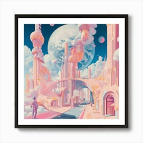 Futuristic City 7 Art Print