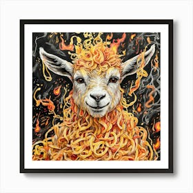 'Spaghetti Sheep' Art Print