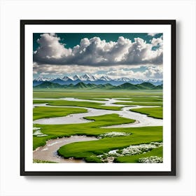 Tibetan Landscape Art Print