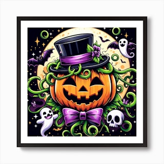 Scary Halloween Pumpkin print Gift For Halloween Party Digital Art by Art  Frikiland - Fine Art America