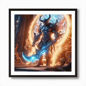 Demon Warrior Art Print