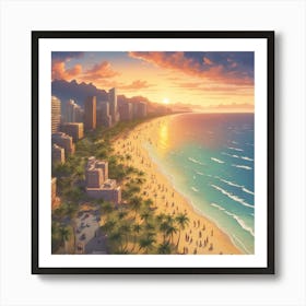 Hawaii At Sunset Art Print