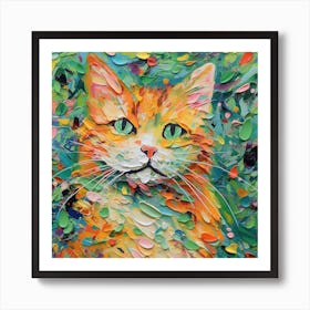 Orange Tabby Cat Art Print