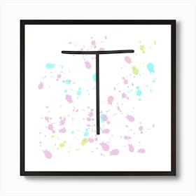 Name Initials Name Initials Letter T Art Print