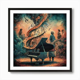 Grand Piano Art Print