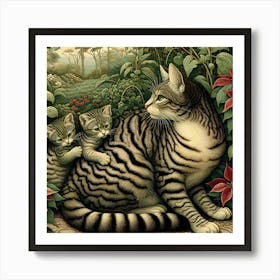 Tabby Cat 1 Purrfect Holiday Harmony  Affiche