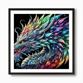 Dragon Head Art Print