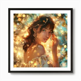 Christmas Girl 2 Art Print