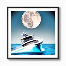 Moonlight Cruise 5 Art Print