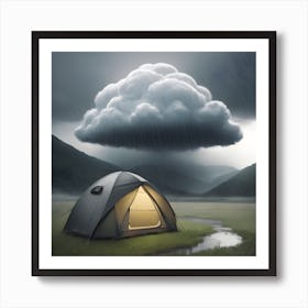 Tent Under A Cloud Art Print