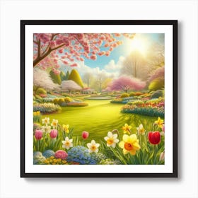 Spring Garden Art Print