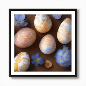 Easter Eggs Art Print