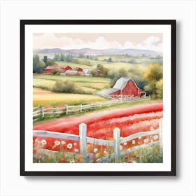 Red Barn Art Print