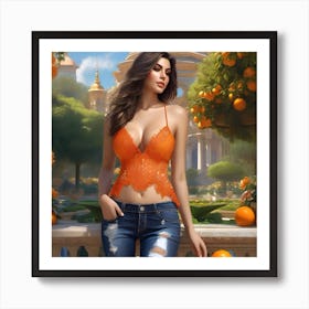 Orange dreams Art Print