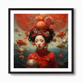 Chinese Woman Art Print