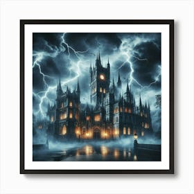Gloomy Castle Art Print
