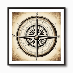 Antique Nautical Ship Compass Map Metal Print by Joy of Life Arts Gallery -  Pixels