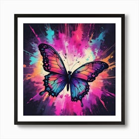 Butterfly Painting 317 Art Print