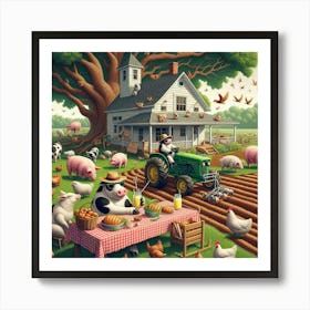 Farm Animals 6 Art Print