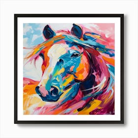 Colorful Horse Art Print