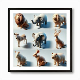 Zoo Animals 2 Art Print