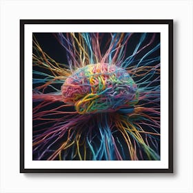 Colorful Brain 36 Art Print