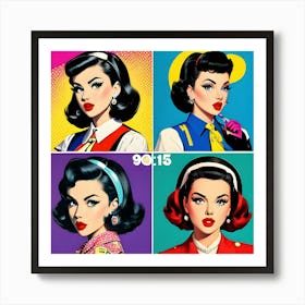 Pop Art Print, American Collage 1950's Style Art Print