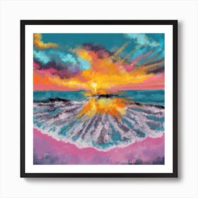 Cloudscape Over The Sea Art Print