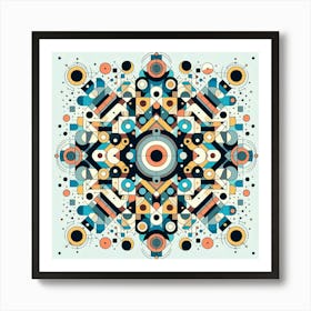 Abstract Geometric Pattern 1 Art Print