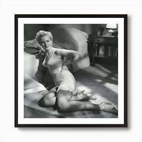 Model Claudia Kerr Art Print