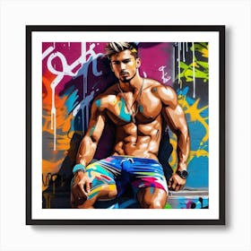 Sexy Young Man Art Print