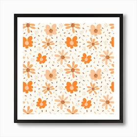 Flora Peach Fuzz Peachy On Peach Art Print