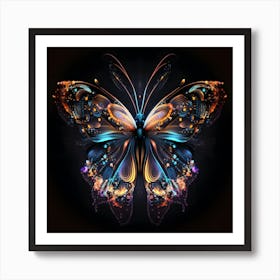 Abstract Butterfly Art Print