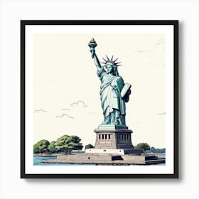 Statue Of Liberty 3 Art Print